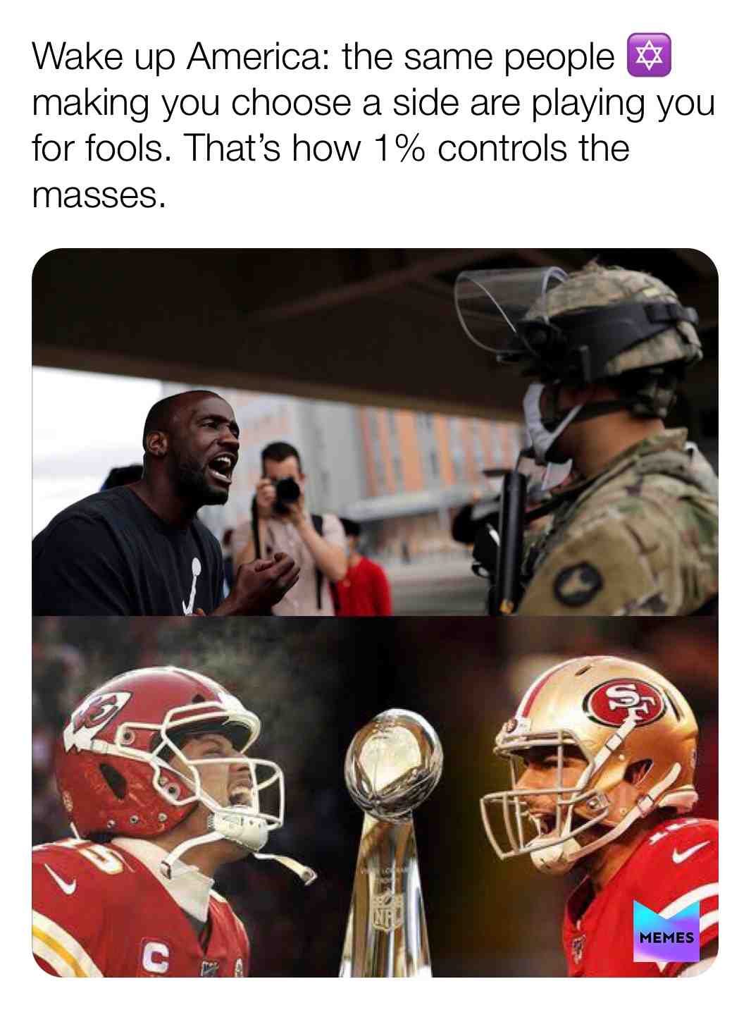 Don’t get it twisted. It’s not black vs white or citizens vs cops. Look deeper. Who BENEFITS from these race riots? #zionism #racewars #losangelesriots #minneapolis #georgefloyd #blacklivesmatter #newworldorder #donaldtrump #icantbreathe #readbetweenthelines