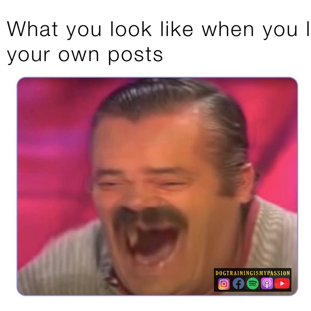 What you look like when you like your own posts
