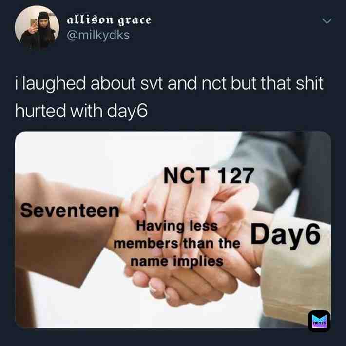 #kpopmemes #day6 #nct #seventeen