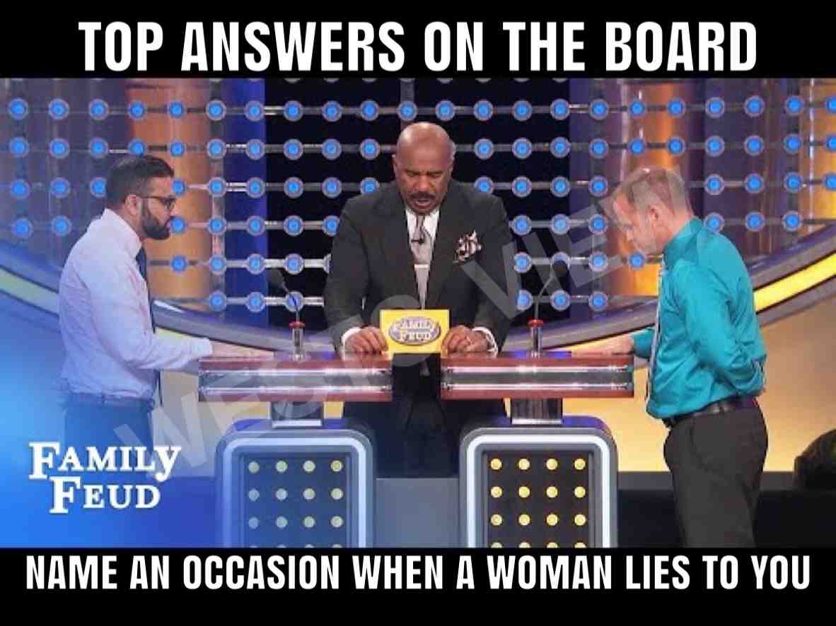 Top answers on the board! #familyfeud #memes #quarantine #xyzcba