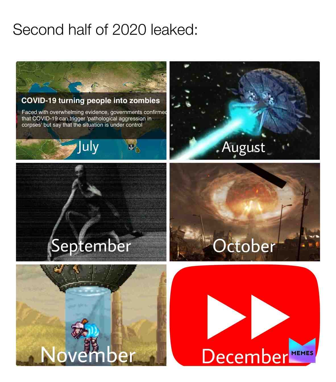 Leaked images of the second half of this year... #metalslug #callofduty #scp #eggman #plagueinc #youtuberewind #youtube #sonic #werescrewed #2020