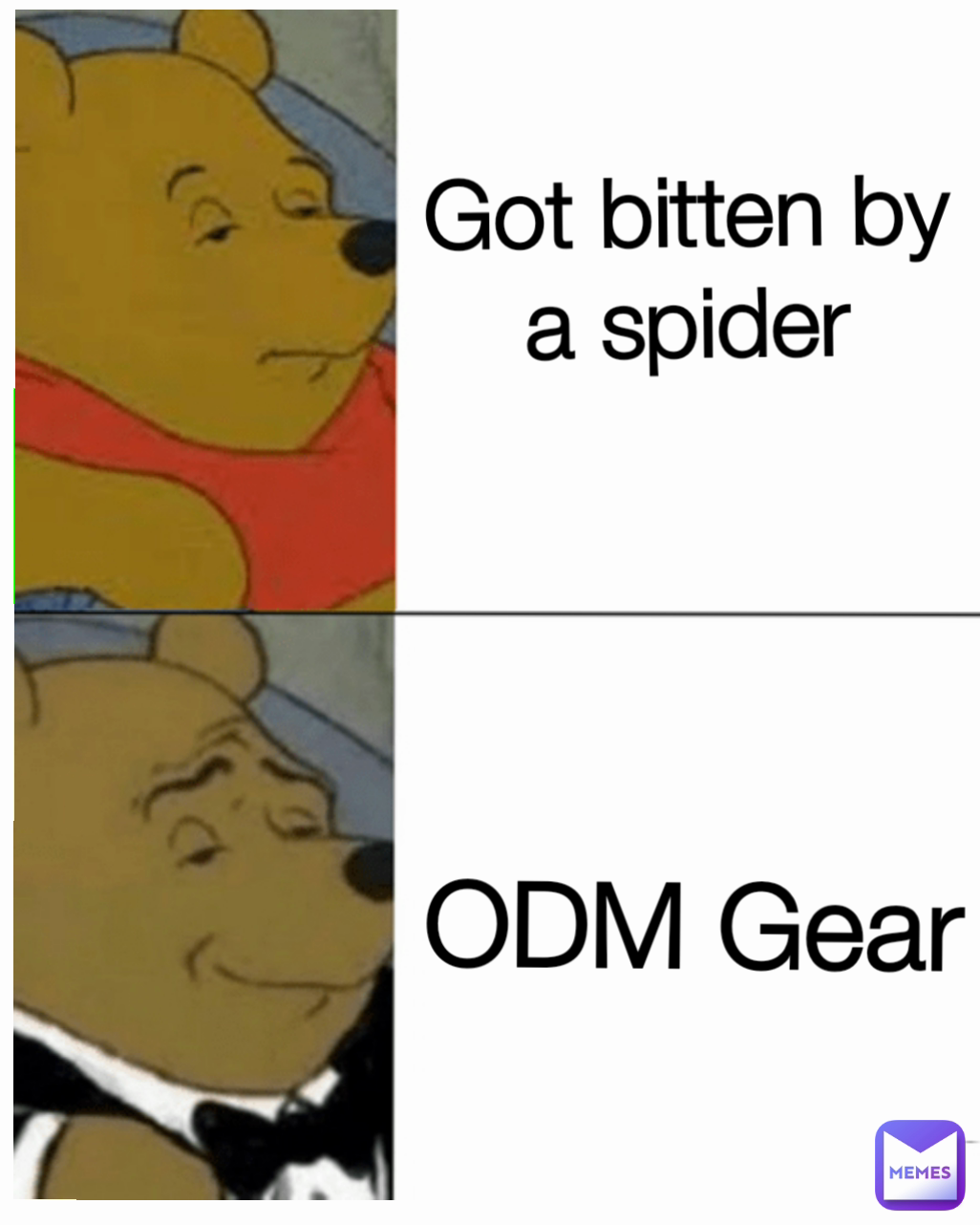 ODM Gear  Got bitten by
 a spider 