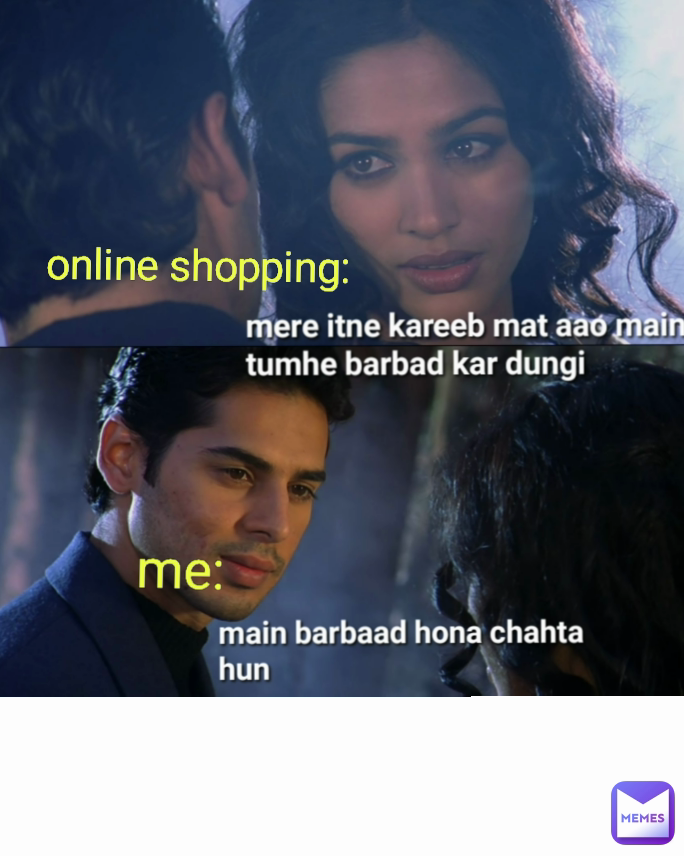 online shopping: me: