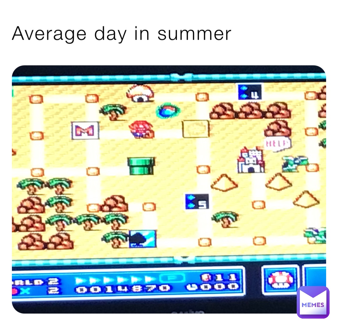 Average day in summer