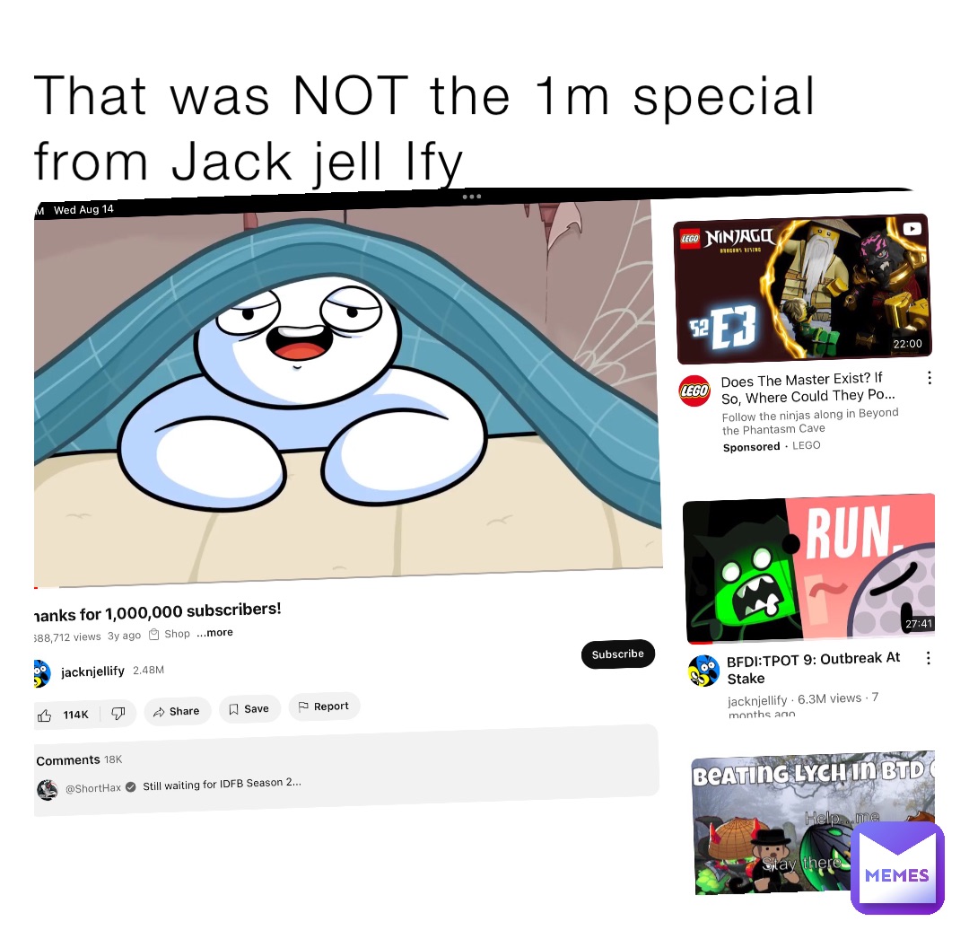 That was NOT the 1m special from Jack jell Ify