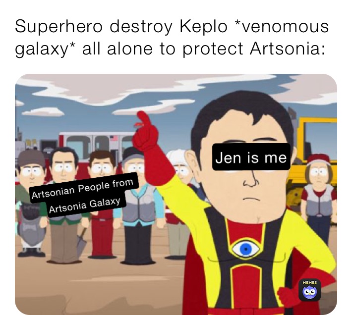 Superhero destroy Keplo *venomous galaxy* all alone to protect Artsonia: