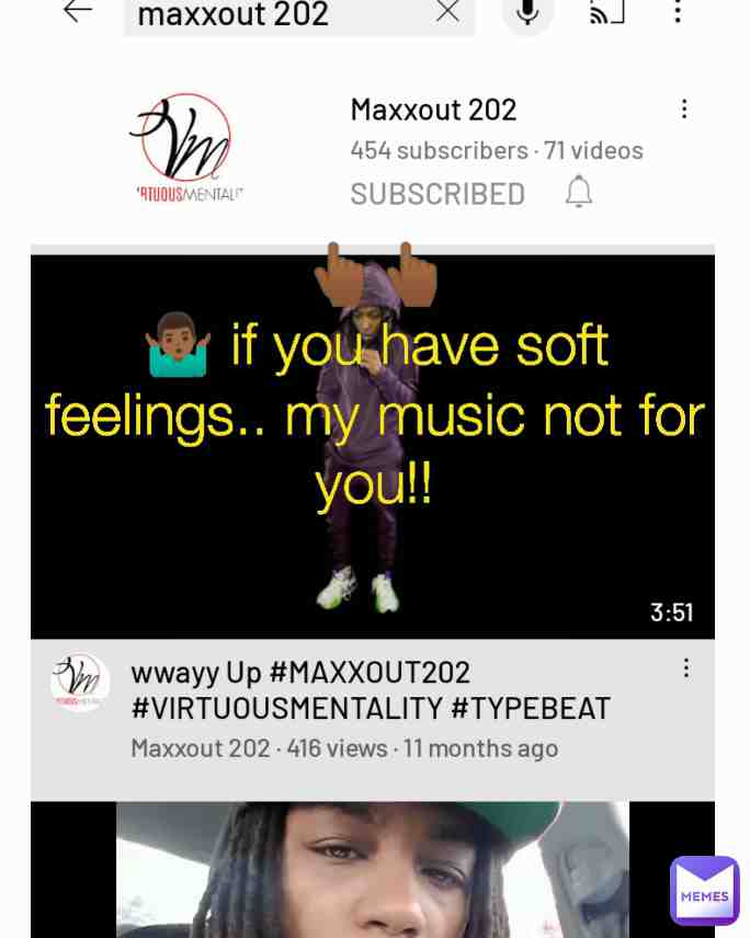 If you got soft feelings.. my music not for you..