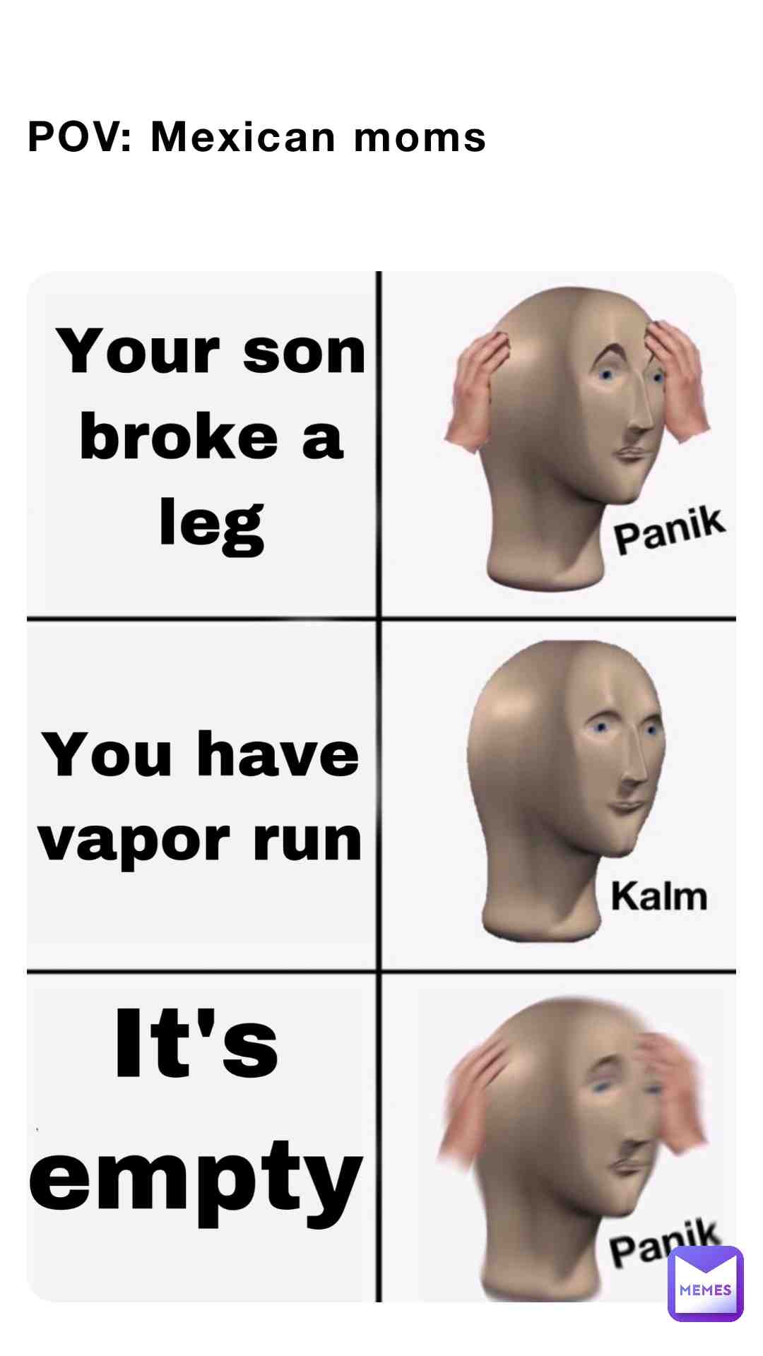 IM BACK #panik #calm #panik #lol #fyp #meme #mexican #moms #belike