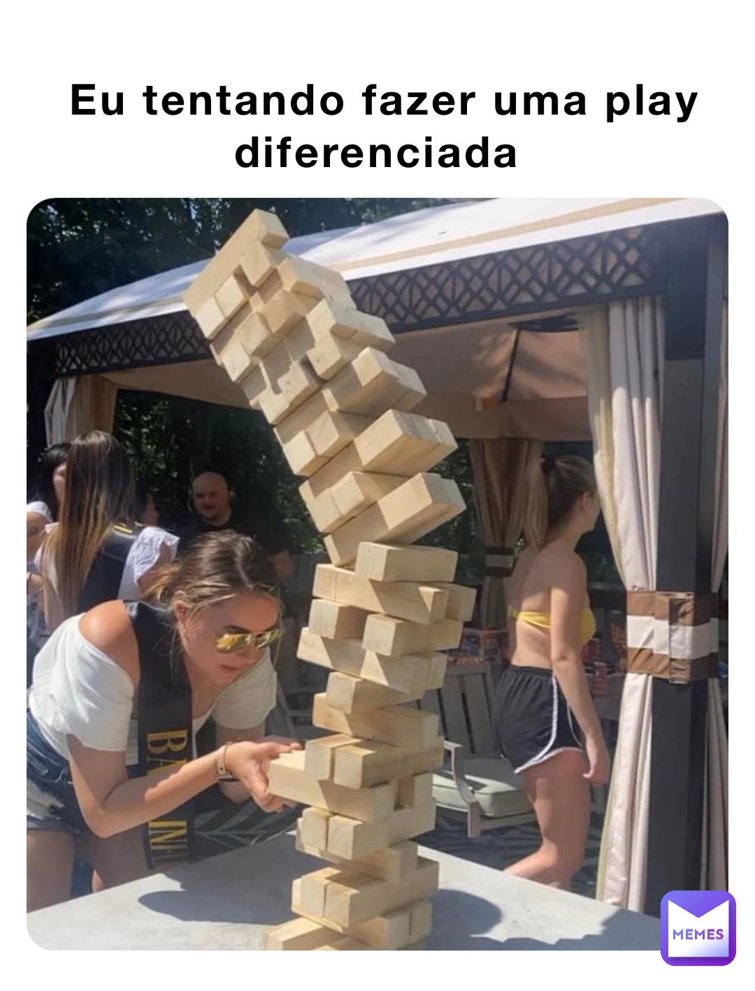 Eu tentando fazer uma play diferenciada