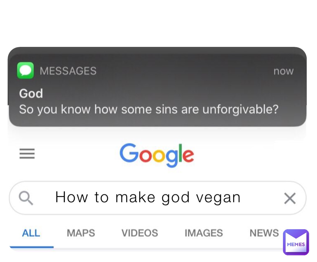 How to make god vegan