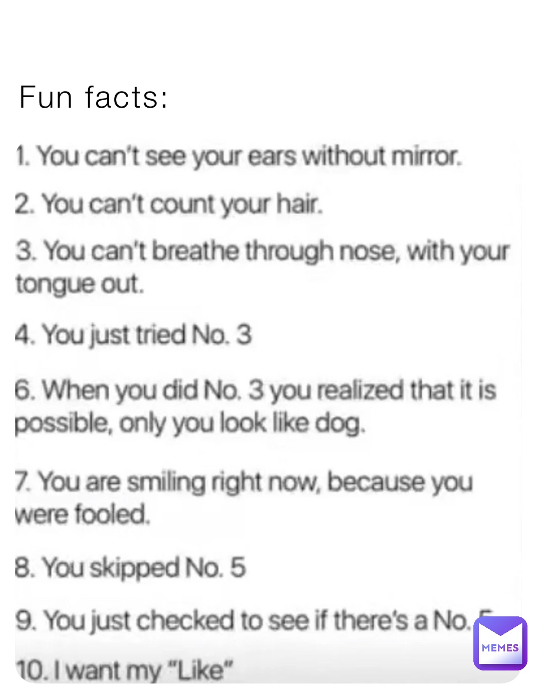 Fun facts: