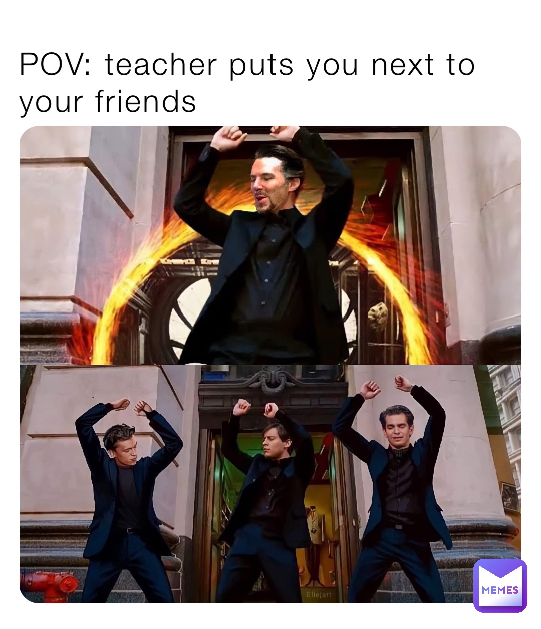 POV: teacher puts you next to your friends