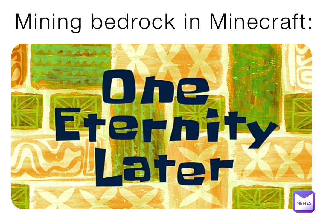 Mining bedrock in Minecraft: