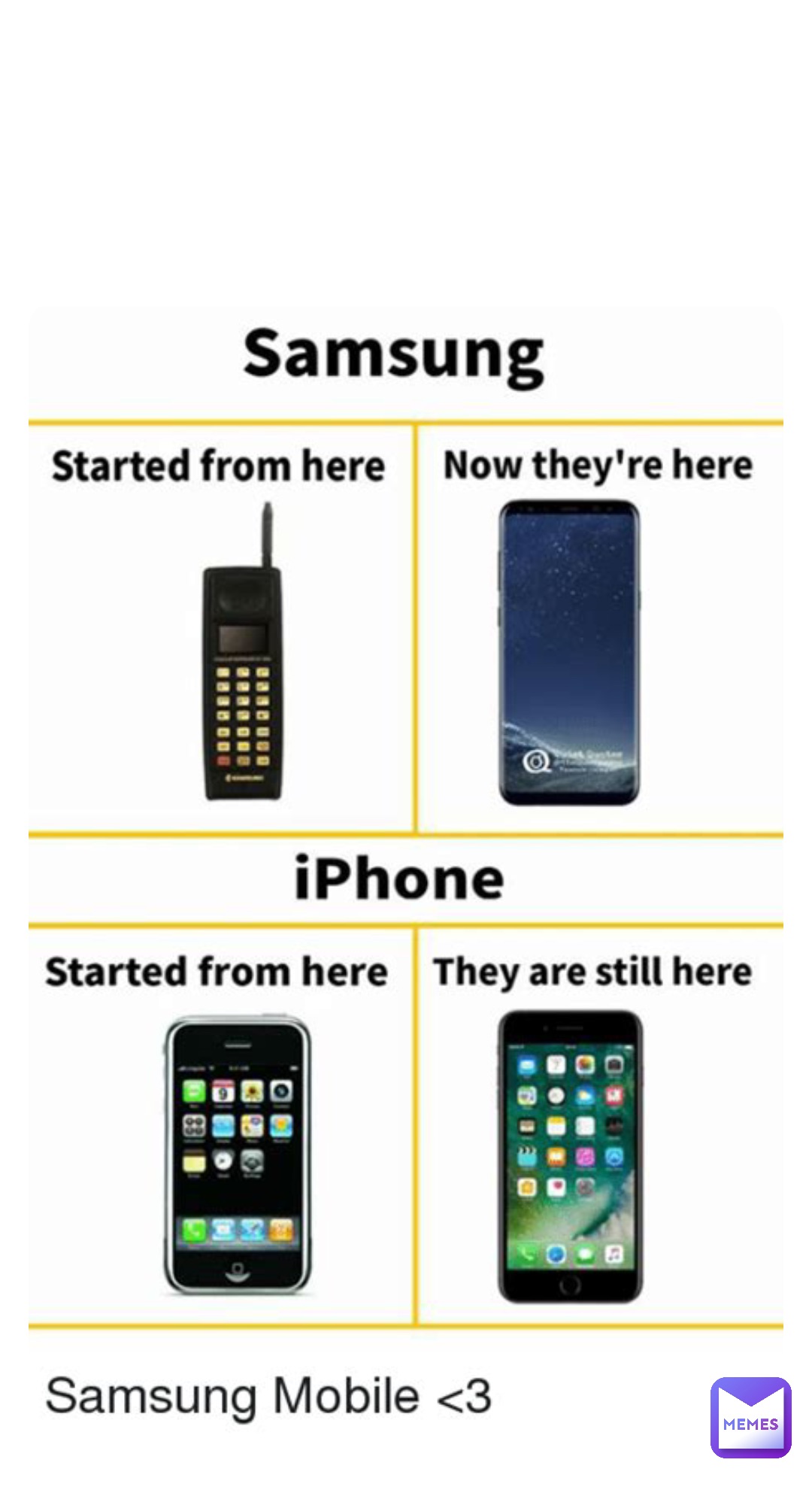 Iphone vs Samsung memes