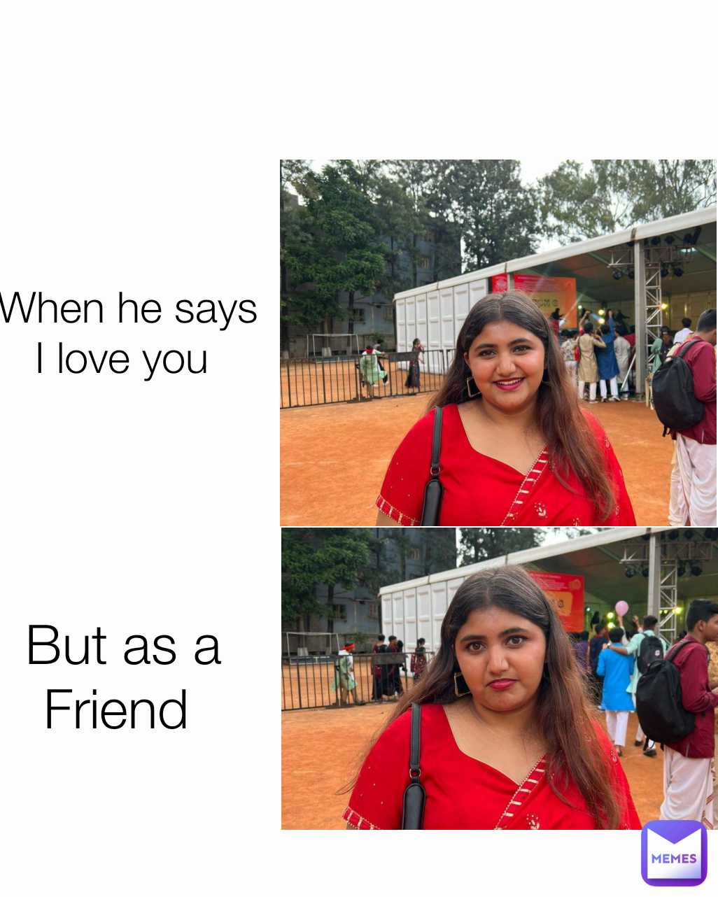 But as a Friend  When he says I love you 