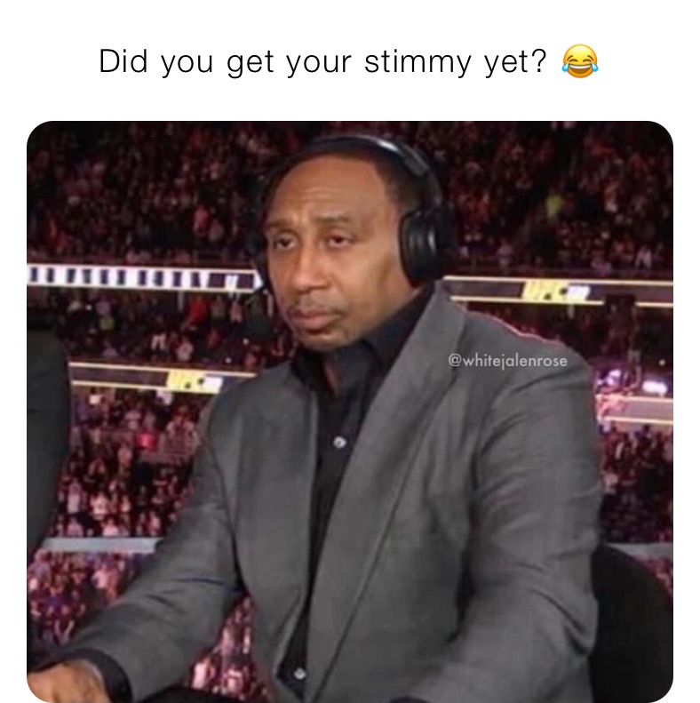 Did you get your stimmy yet? 😂