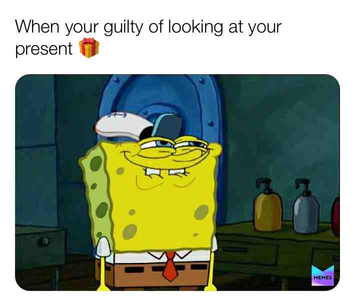Have you looked at your present before? #happyholidays #christmas #presents