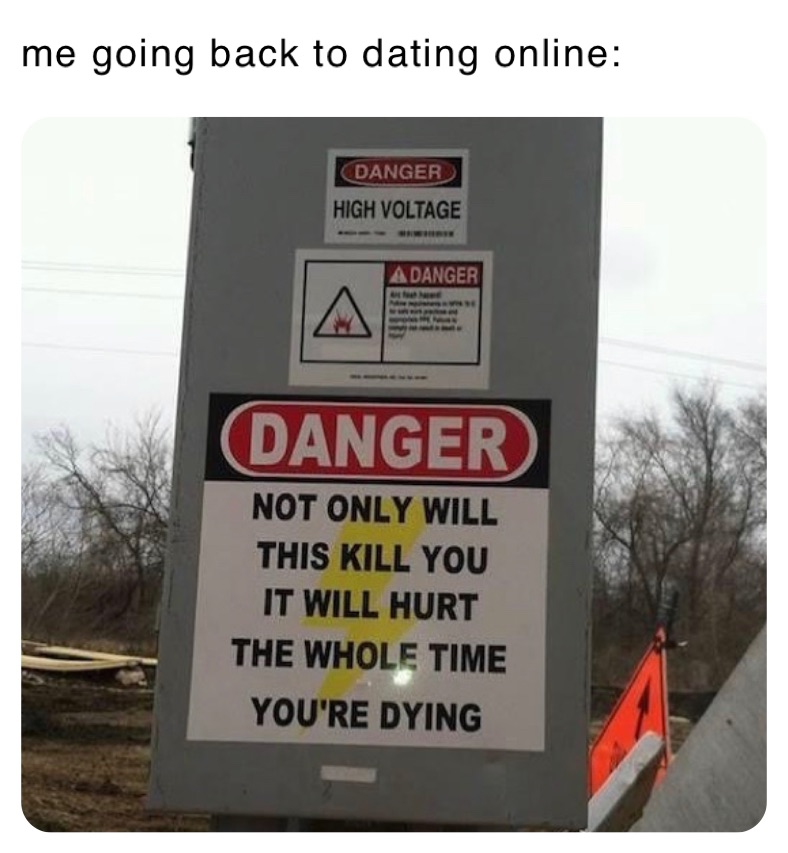 me going back to dating online: