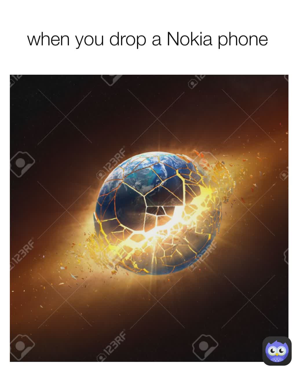 when you drop a Nokia phone