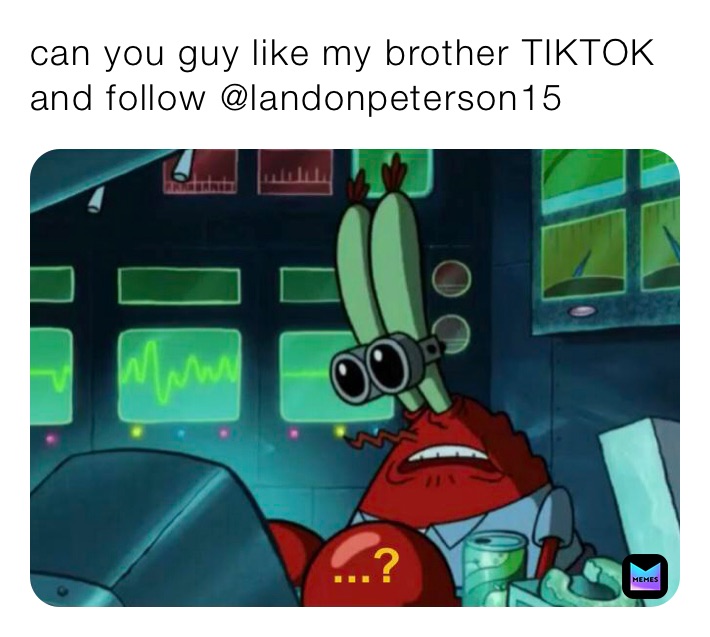 can you guy like my brother TIKTOK and follow @landonpeterson15