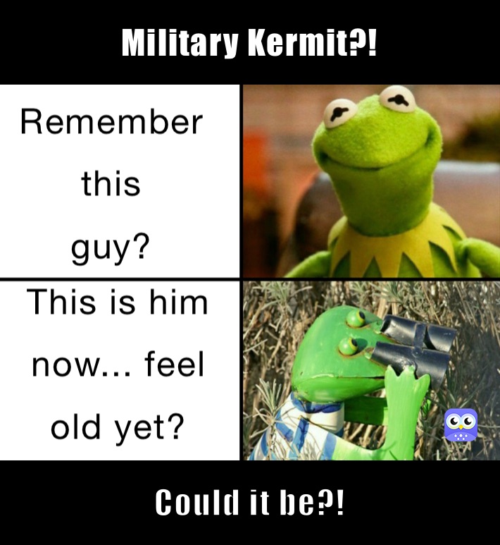 Military Kermit?! Could it be?!