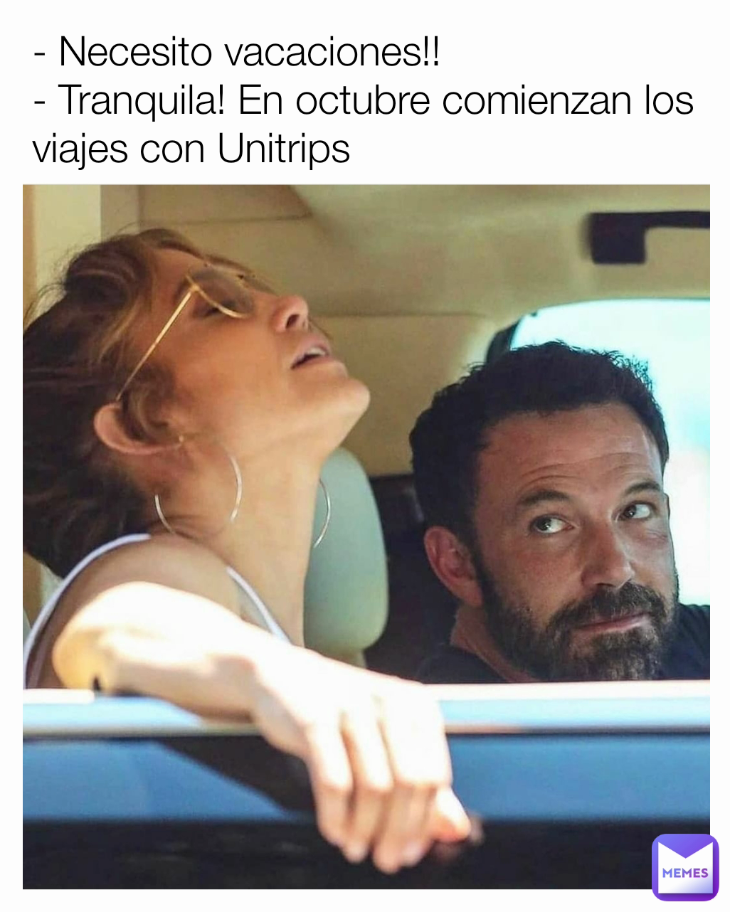 Necesito vacaciones!! - Tranquila! En octubre comienzan los viajes con  Unitrips | @ivon29 | Memes, image size:1026x1282