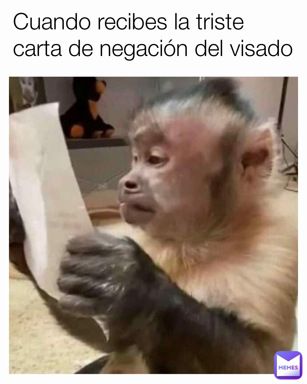 Cuando recibes la triste carta de negación del visado
