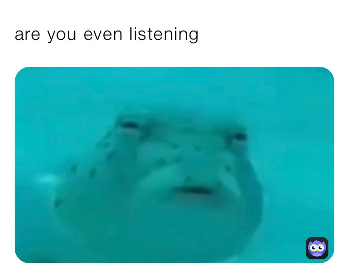 are you even listening