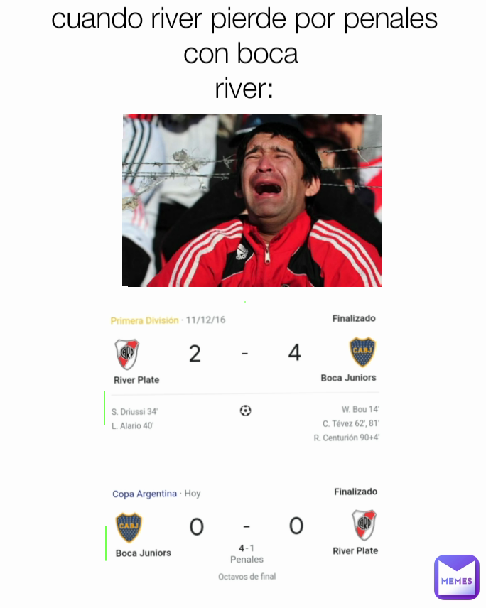 cuando river pierde por penales con boca 
river: