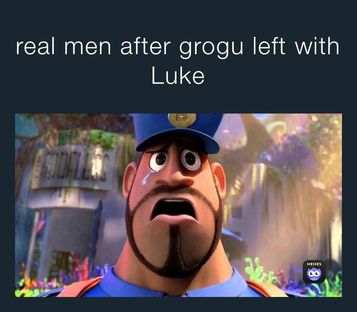 real men after grogu left with Luke 