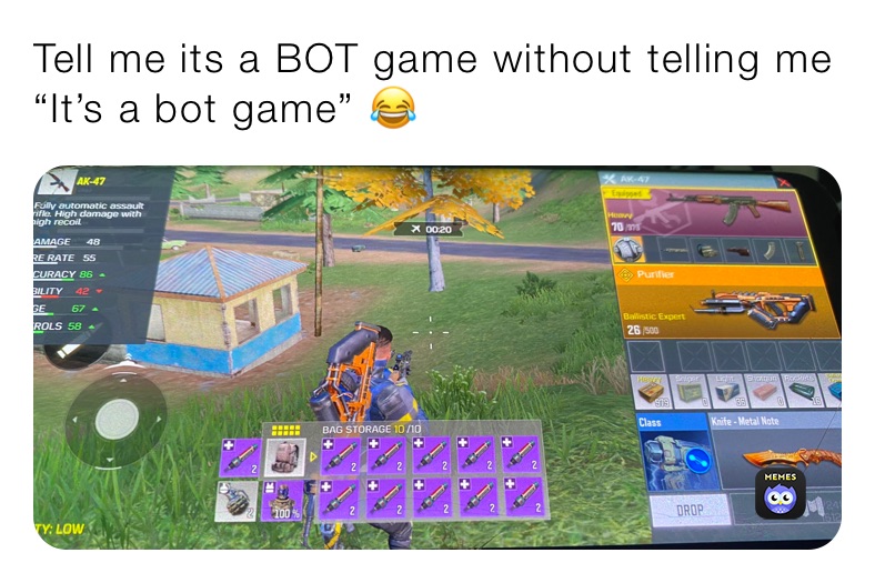 Tell me its a BOT game without telling me “It’s a bot game” 😂