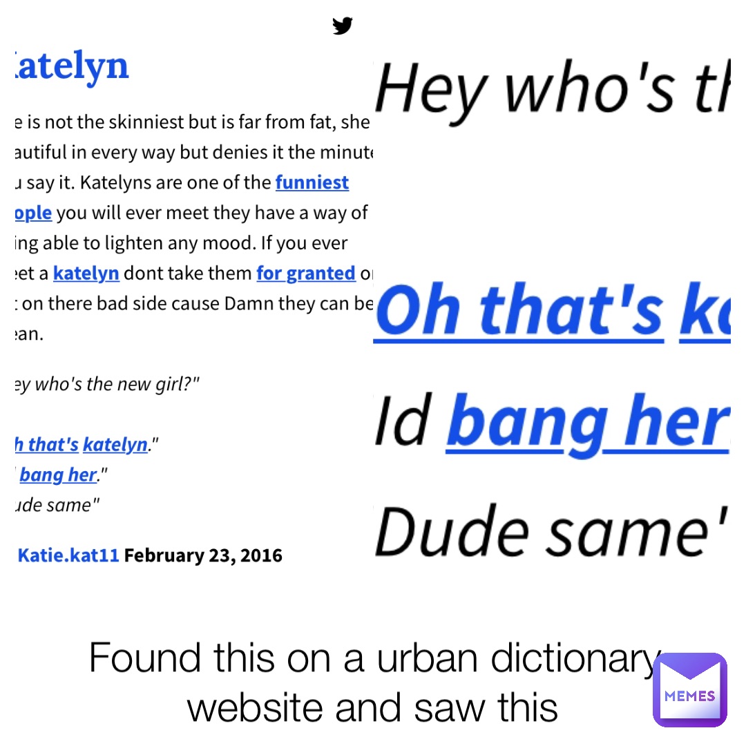 Found this on a urban dictionary website and saw this