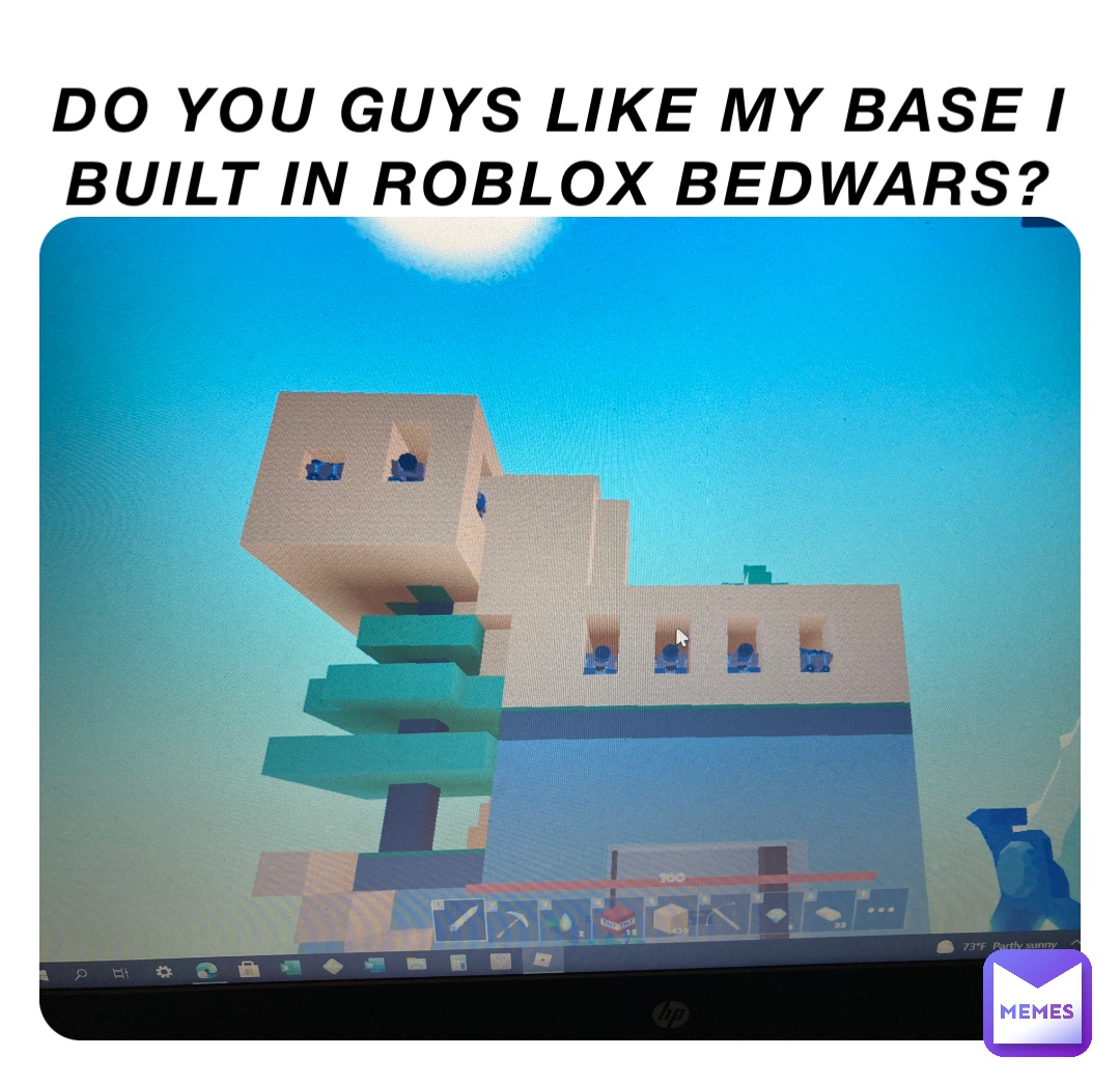 Do you guys like my base I built in Roblox Bedwars?