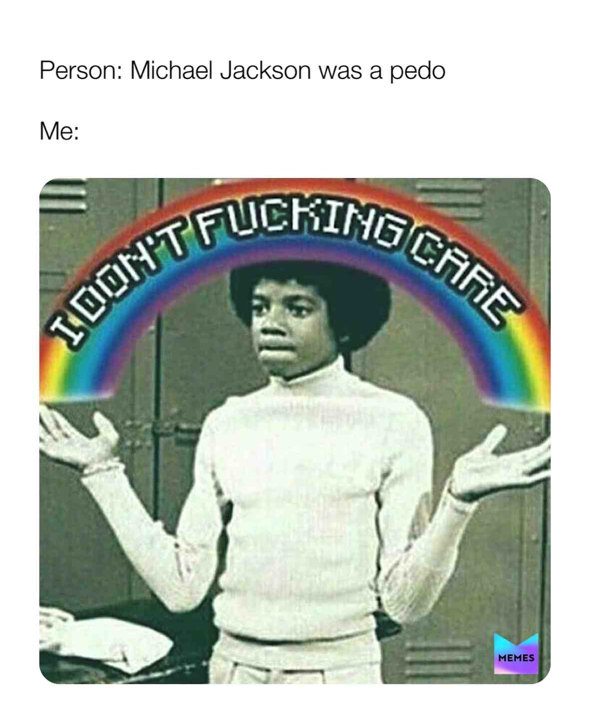 Meme shared by @sh0tos1mp