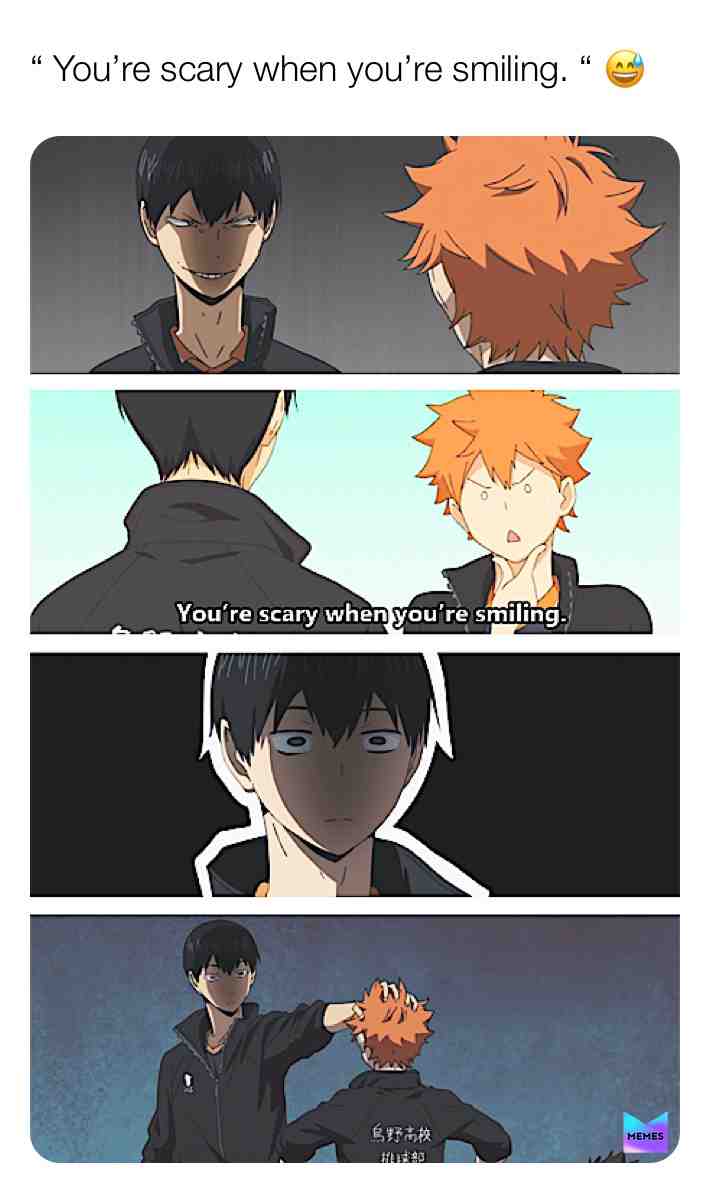 I Love this of Kageyama 🤣😅