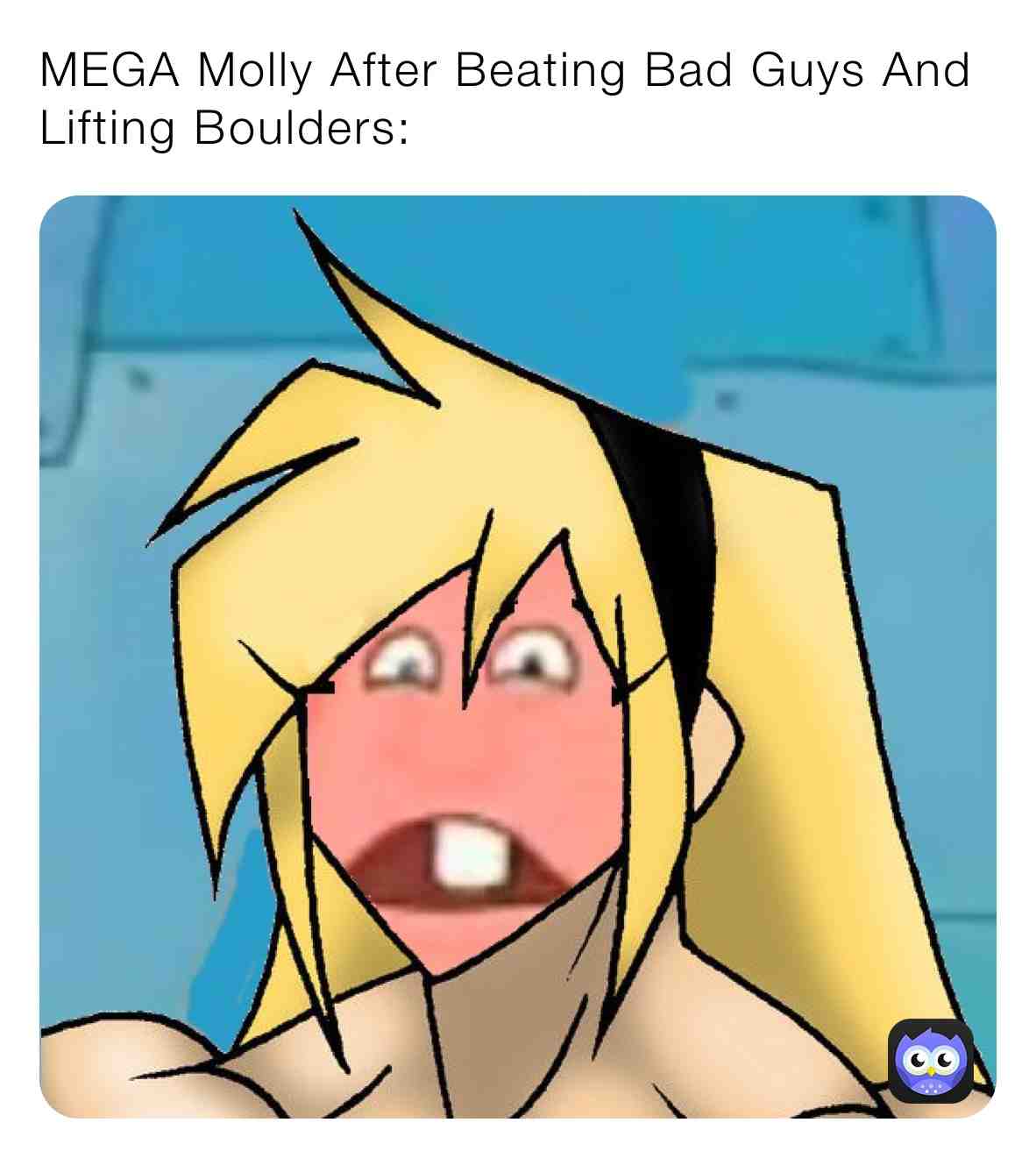 Molly Has Become Mega Patrick #megamolly #molly #minamo21 #muscle #girl #deviantart #patrick #spongebobsquarepants #spongebob #meme #memes