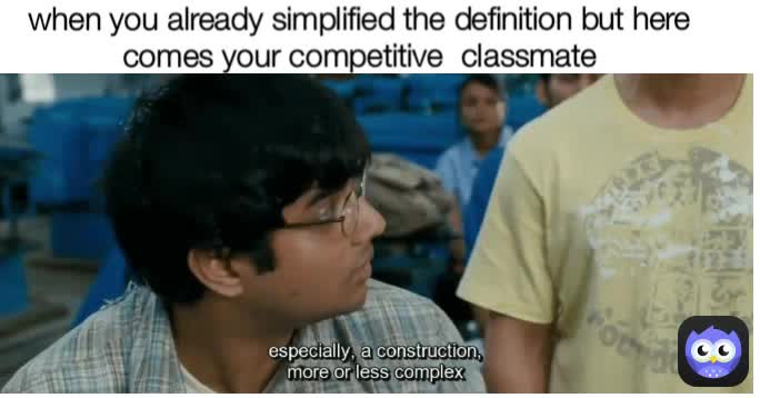 when you're sitting closely to your idiot friend and your competitive classmate answer the given question:DDD