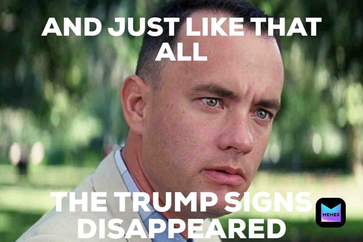 Trump signs going down all around #trump2020train #trump2020 #biden2020 #voteblue #bidenharris2020