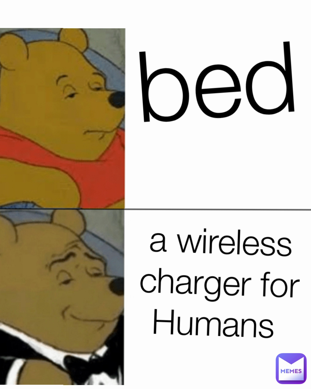 a wireless charger for Humans  bed
