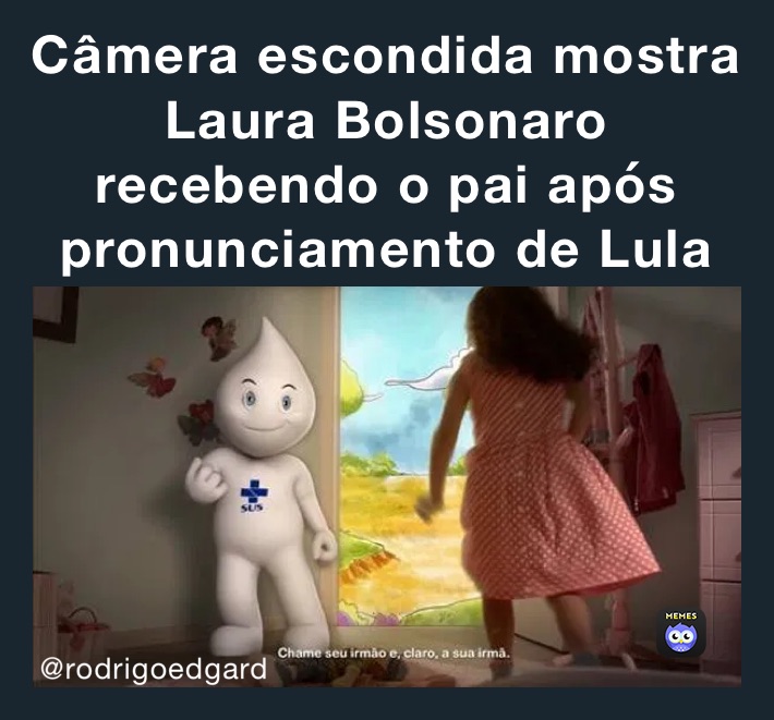 Câmera escondida mostra Laura Bolsonaro recebendo o pai após pronunciamento de Lula