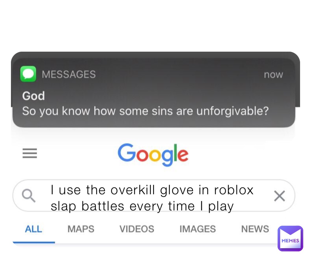 I use the overkill glove in roblox slap battles every time I play