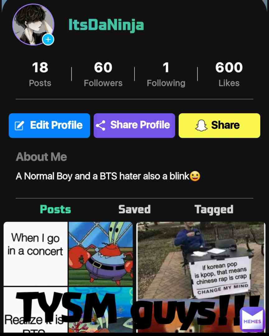 TYSM GUYS TYSM!!!