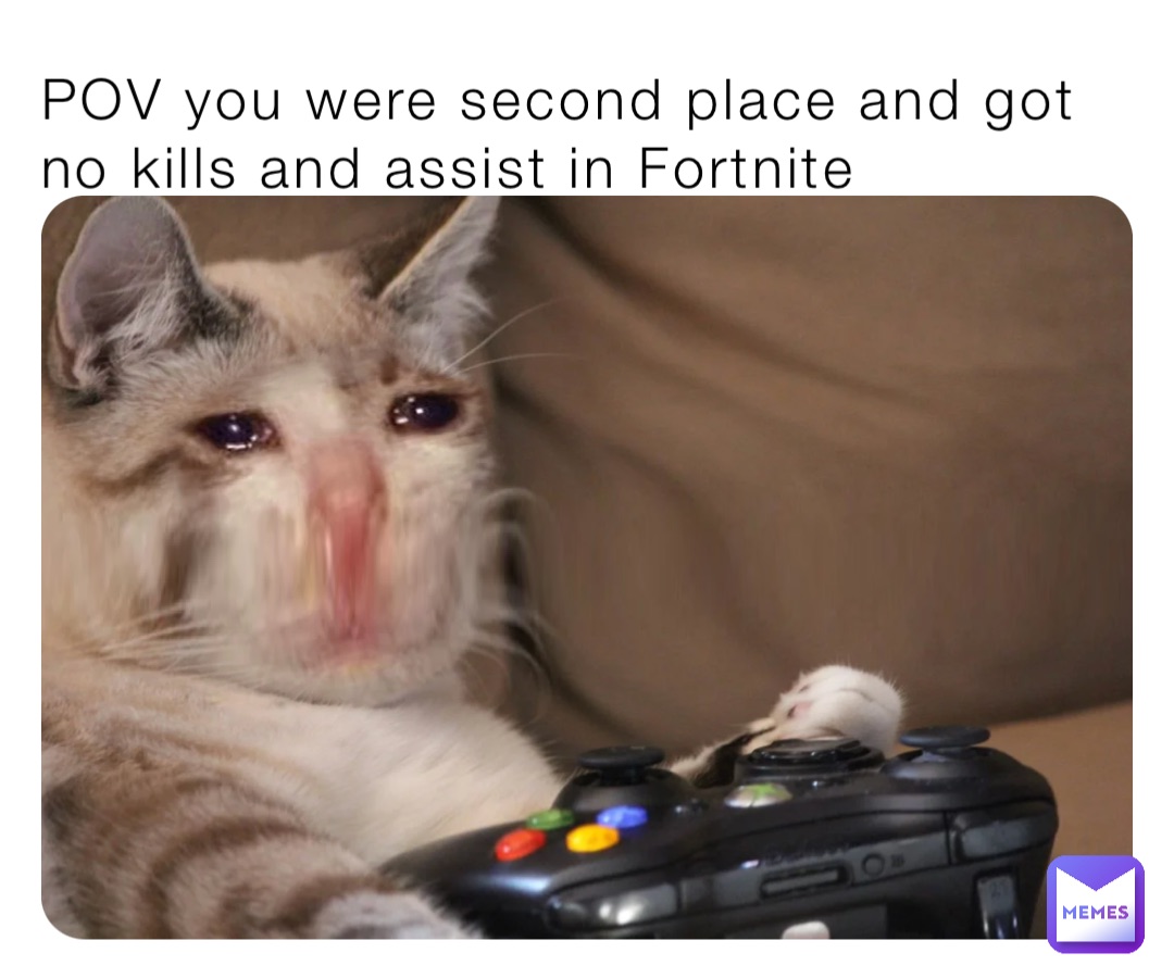 POV you were second place and got no kills and assist in Fortnite