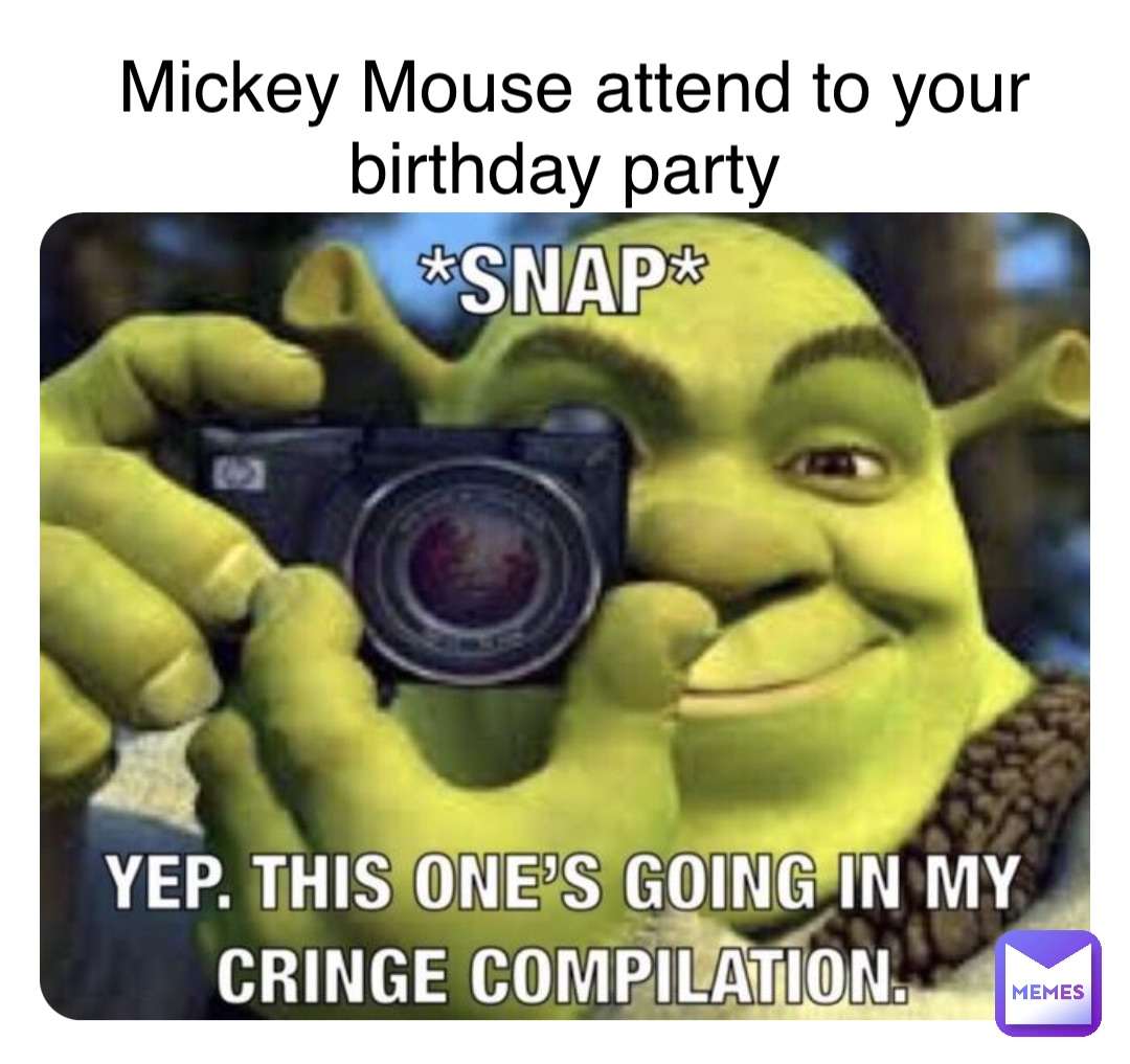 Mickey Mouse attend to your birthday party