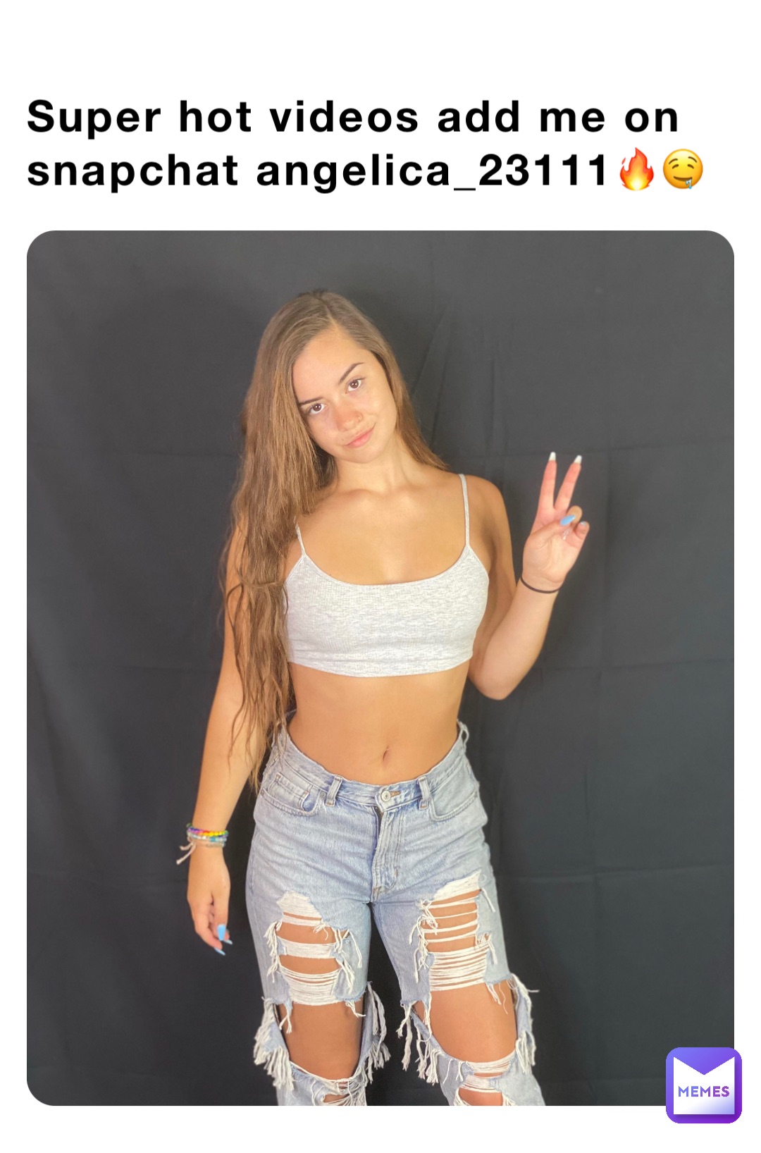 Super hot videos add me on snapchat angelica_23111🔥🤤 | @angelica_23111 |  Memes