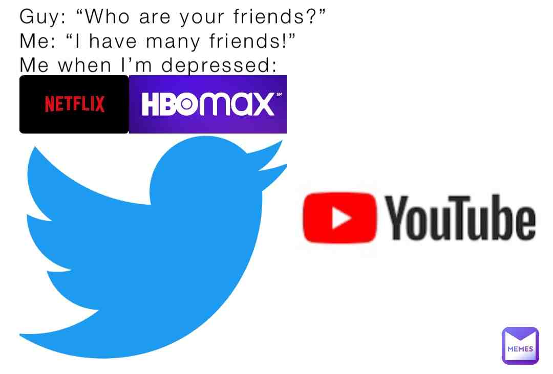 #twitter  #netflix  #youtube   #hbomax