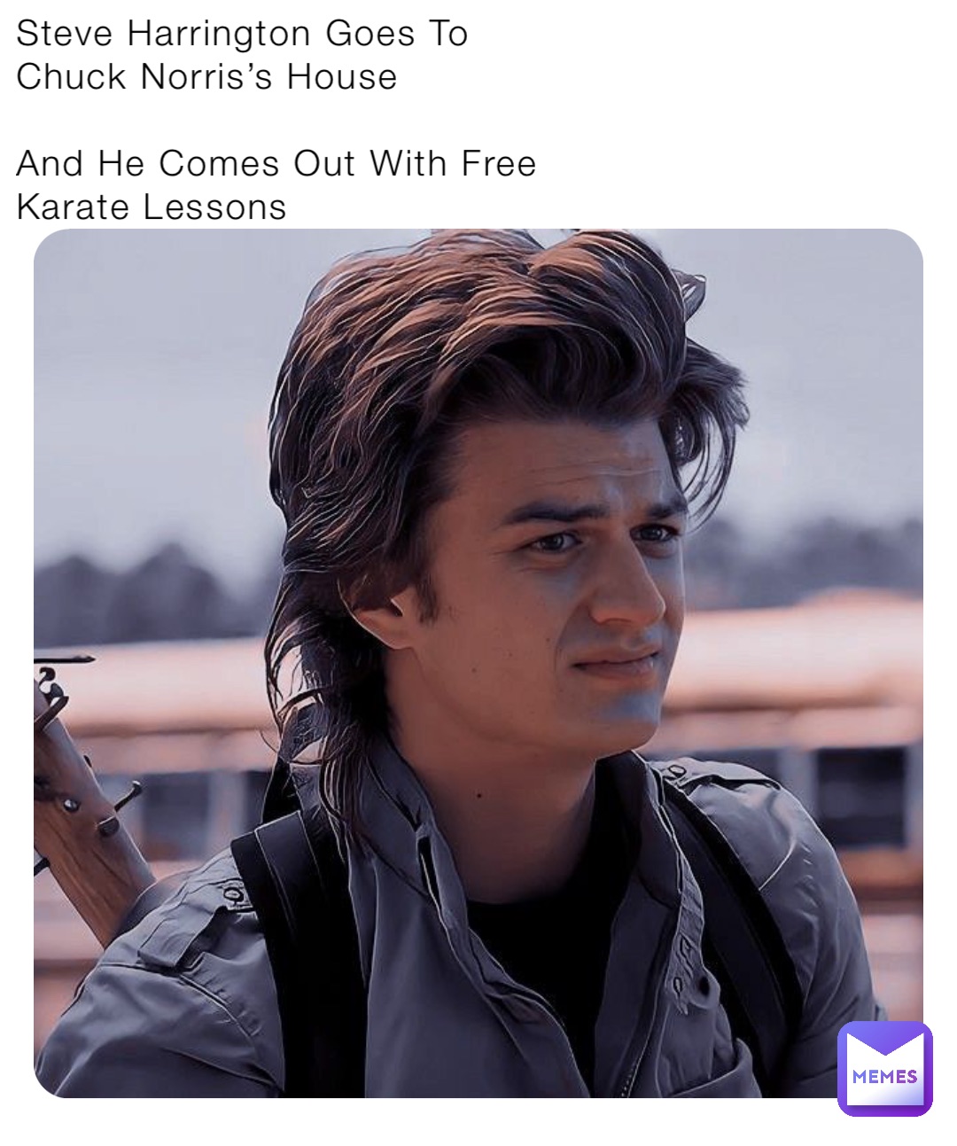 Steve Harrington Goes To Chuck Norris’s House

And He Comes Out With Free Karate Lessons