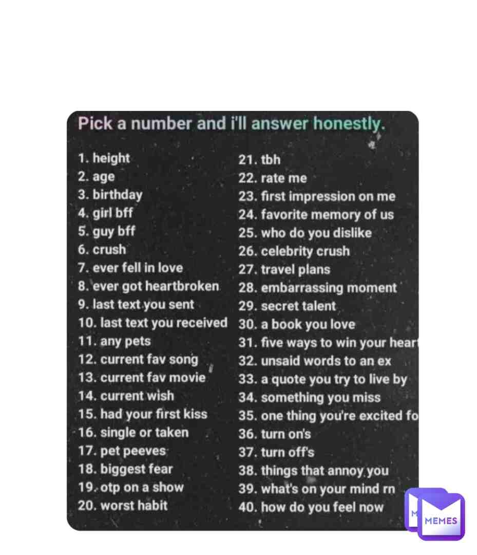 I’m bored so why not
