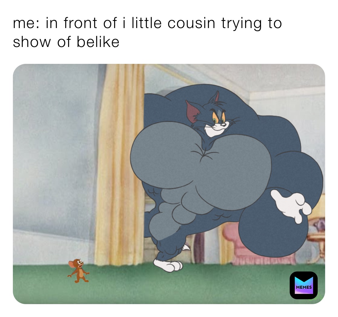 me: in front of i little cousin trying to show of belike