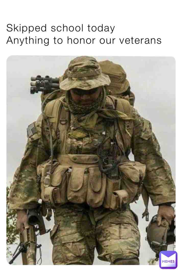 Veterans Day is more important than school